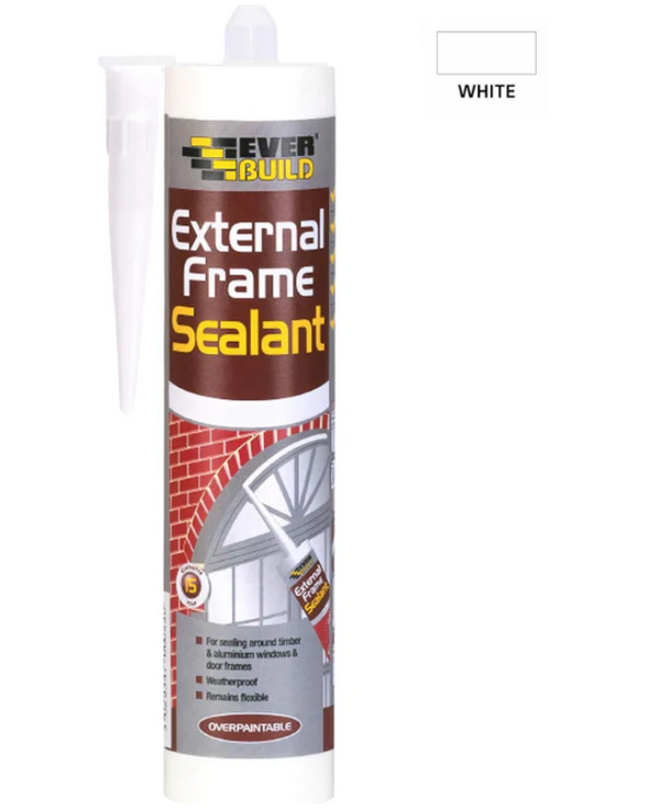 EverBuild Window & Door External Frame Sealant White 290ml