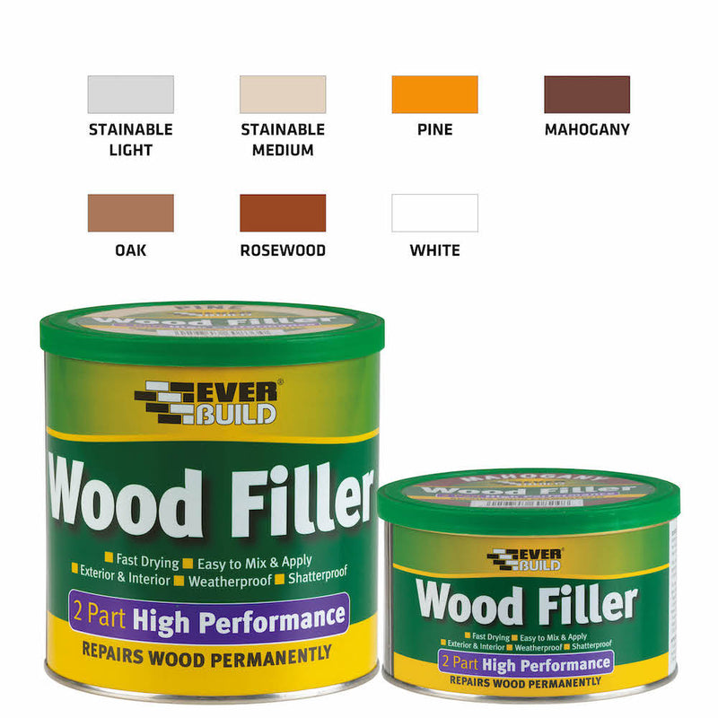 2 Part High Performance Wood Filler - Redwood 1.4kg