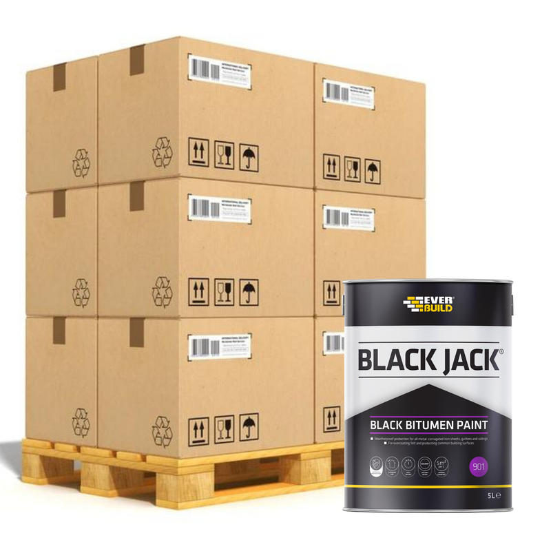 EverBuild 901 Black Jack - Black Bitumen Paint - 5 Litre (Pallet Deal)