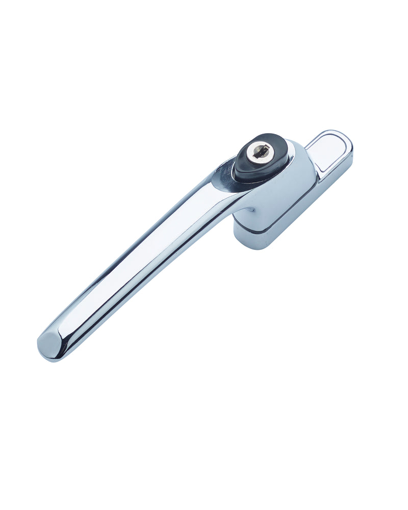 uPVC Window Handle Universal Inline Espag Handle Chrome - SPINDLE LENGTH: 15mm