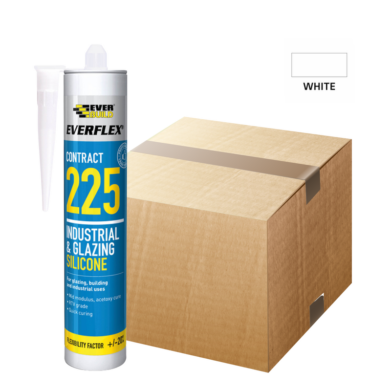 Glazing Silicone 295ml White (Box Of 25)