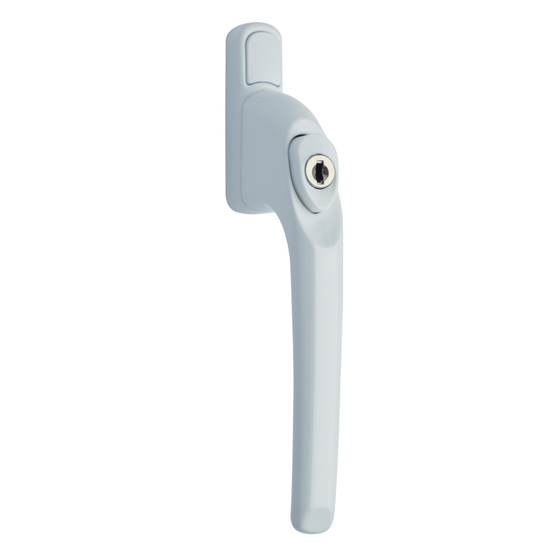 uPVC Window Handle Universal Inline Espag Handle White - SPINDLE LENGTH: 30mm