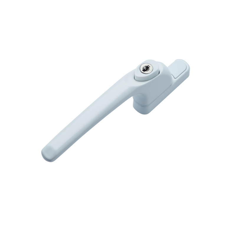 uPVC Window Handle Universal Inline Espag Handle White - SPINDLE LENGTH: 30mm