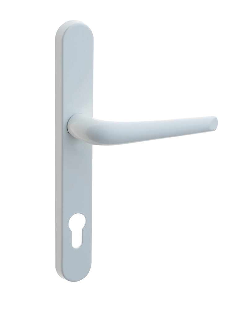 uPVC Door Handle (Long Back Plate 210mm) - White