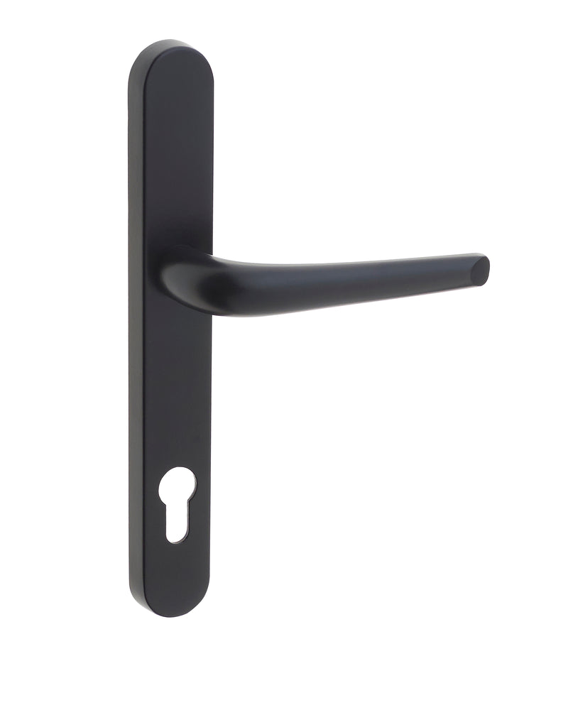 uPVC Door Handle (Long Back Plate 210mm) - Black