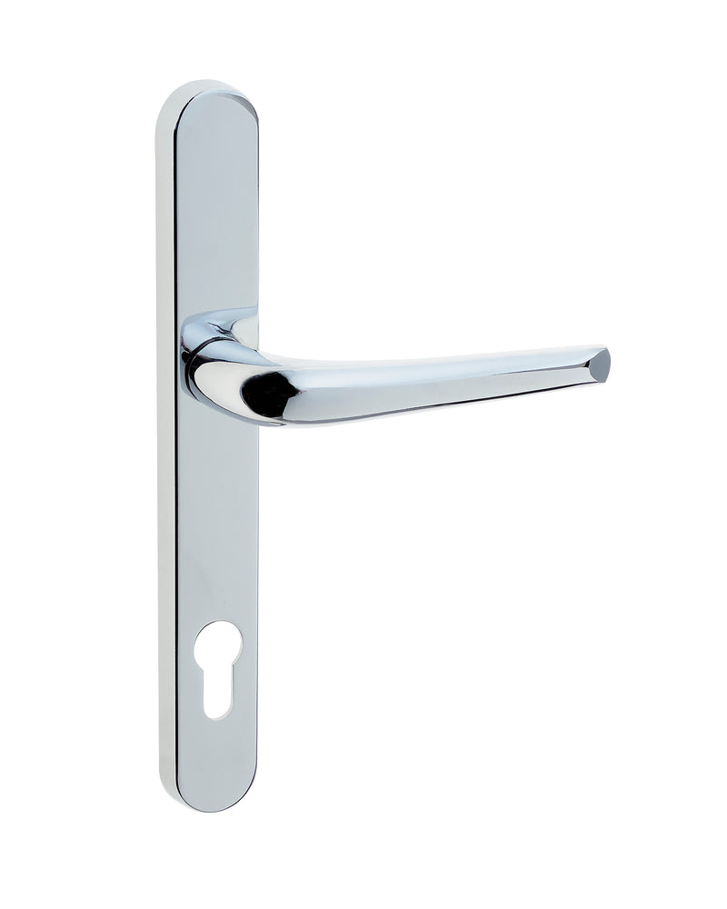 uPVC Door Handle (Long Back Plate 210mm) - Chrome