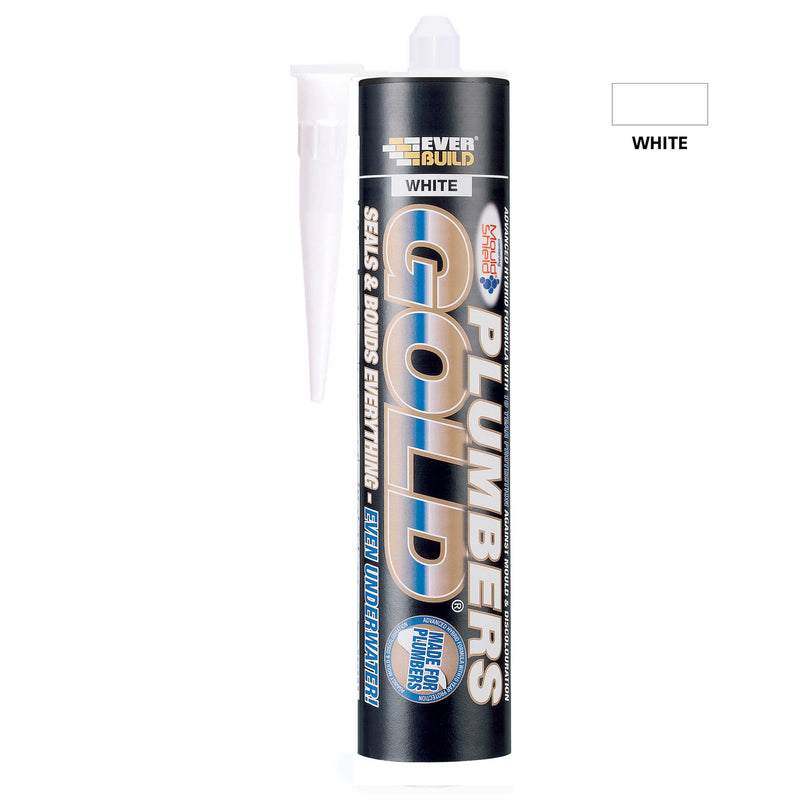 Plumbers Gold Sealant & Adhesive White 290ml