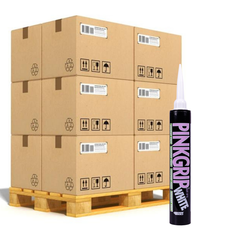 Pinkgrip But It's White Solvent Free Adhesive 380ml - Pallet Deal