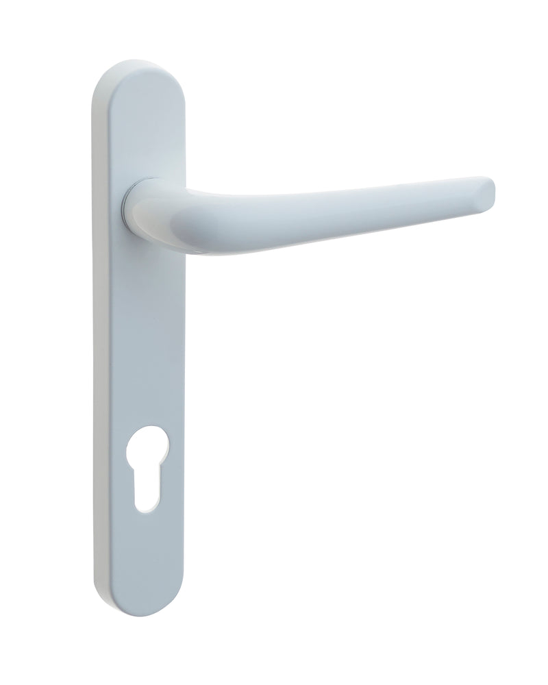 uPVC Door Handle (Small Back Plate 122mm) - White