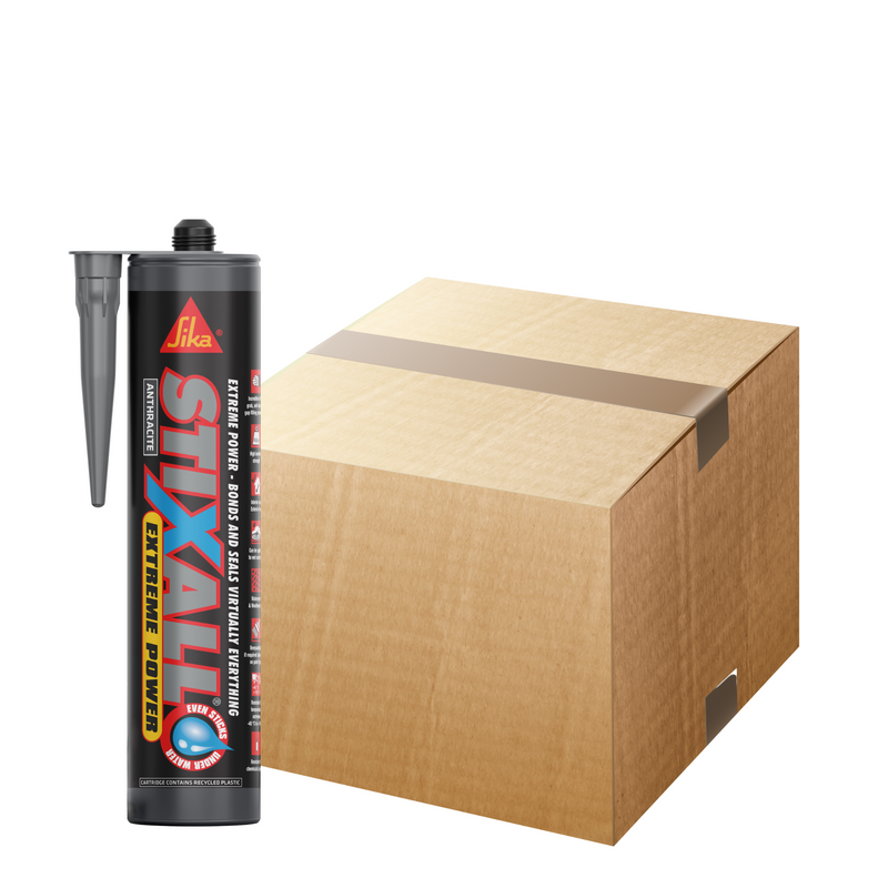 Stixall Adhesive & Sealant Anthracite Grey 290ml (Box Of 12)