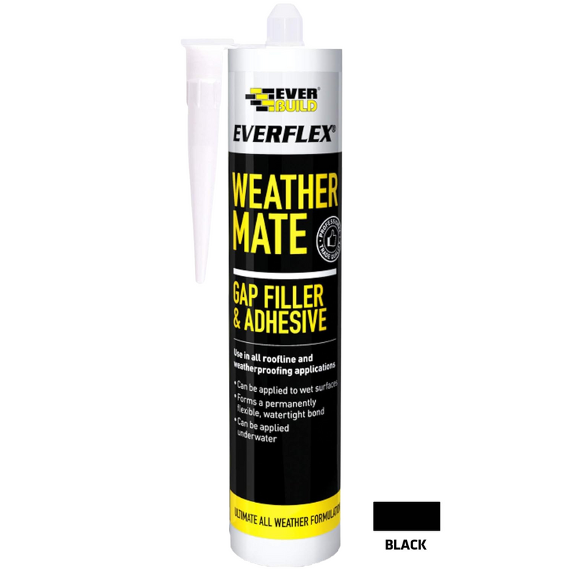 Weather Mate Gap Filler & Adhesive 295ml Black