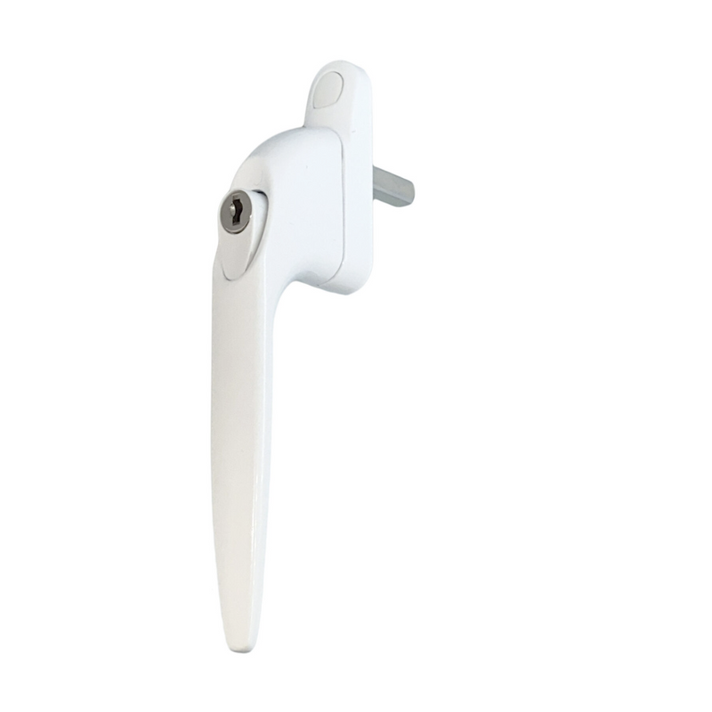 Yale uPVC Window Handle Universal Inline Espag Handle White - SPINDLE LENGTH: 15mm