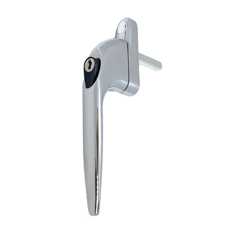 Yale uPVC Window Handle Universal Inline Espag Handle Chrome - SPINDLE LENGTH: 40mm