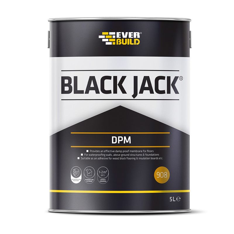 EverBuild 908 Black Jack DPM (Damp Proof Membrane) - 5 Litre