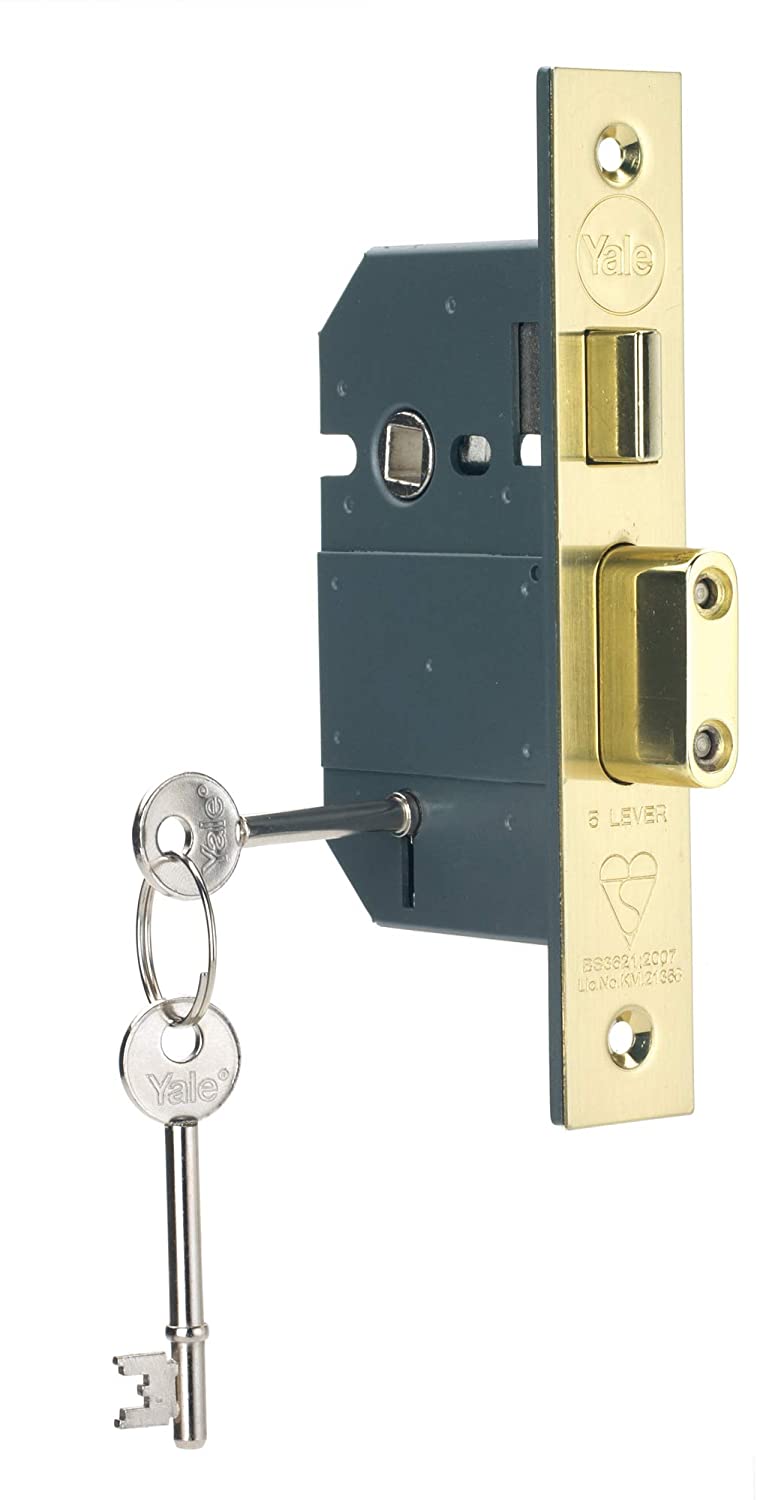 Yale BS 5 Lever Mortice Sashlock 64mm Polished Brass