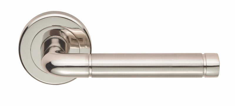 Serozzetta Quaranta Lever On Round Rose Polished & Satin Nickel