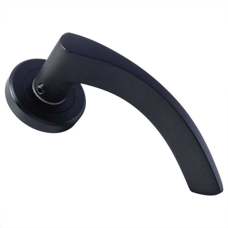 Serozzetta Olivier Door Handle, Matt Black