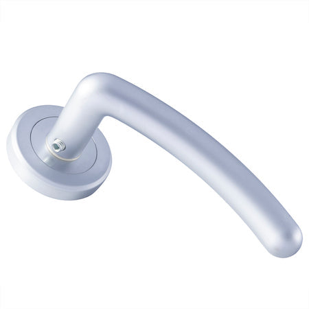 Serozzetta Noxia Lever On Rose Door Handles Satin Chrome