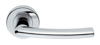 Serozzetta Dos Lever On Rose Door Handles Polished Chrome