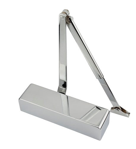 Eclipse Power Adjustable Overhead Door Closer Size 2-4 Chrome