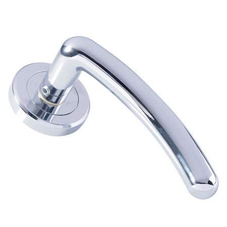 Serozzetta Noxia Lever On Rose Door Handles Polished Chrome