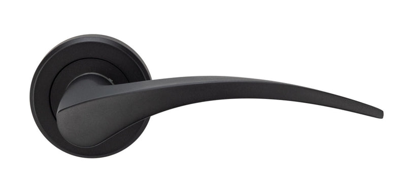 Serozzetta Olivier Door Handle, Matt Black