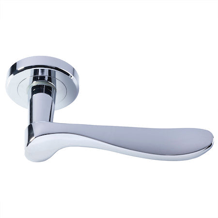 Serozzetta Verdun Lever On Rose Door Handles Polished Chrome