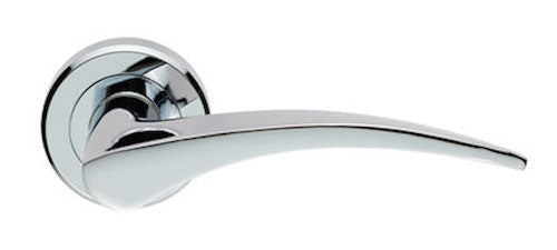 Serozzetta Olivier Door Handle, Polished Chrome