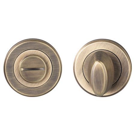 Serozzetta Thumbturn Escutcheon Antique Brass