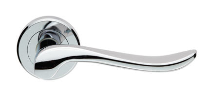 Serozzetta Verdun Lever On Rose Door Handles Polished Chrome