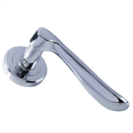 Serozzetta Verdun Lever On Rose Door Handles Polished Chrome