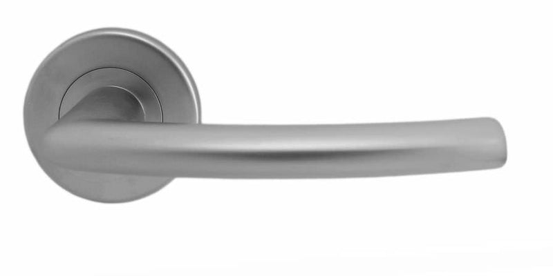 Serozzetta Dos Lever On Rose Door Handles Satin Chrome