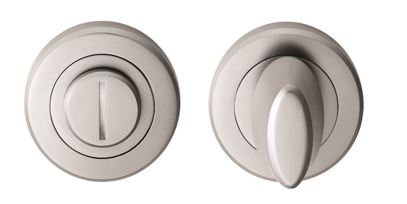 Serozzetta Thumbturn Escutcheon Satin Chrome