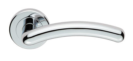 Serozzetta Noxia Lever On Rose Door Handles Polished Chrome